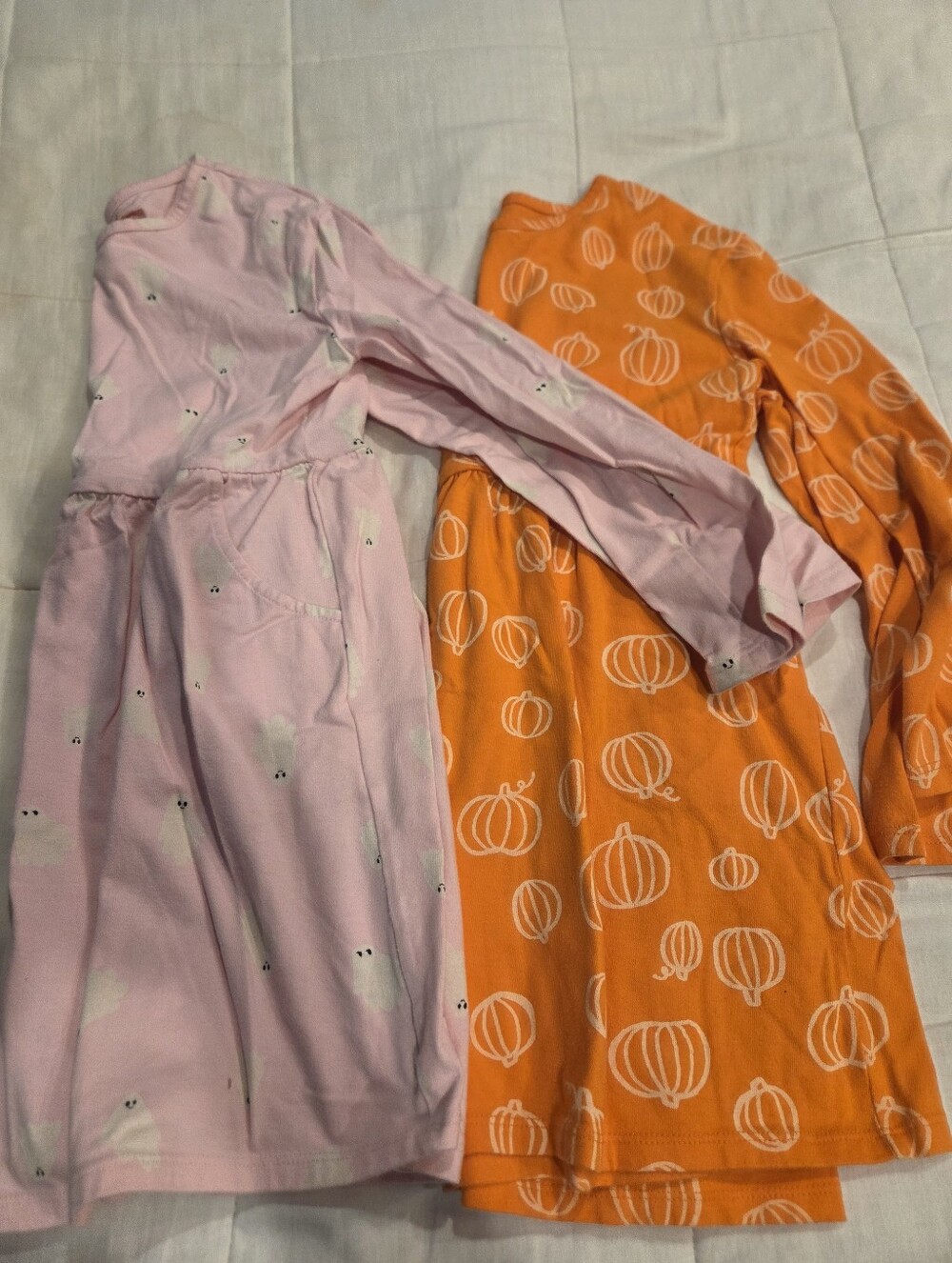 2 Girls Cat & Jack Halloween Dresses 6/7